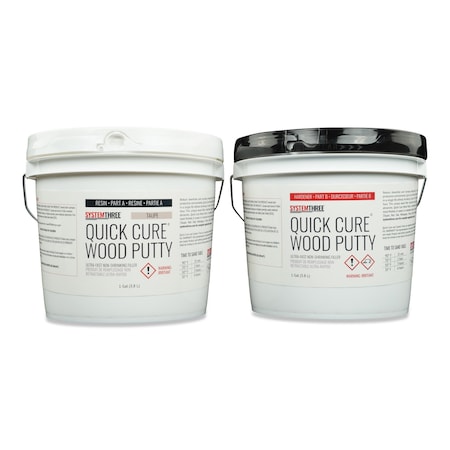 System Three Resins Quick Cure Putty, Taupe, 2-Gallon Kit 1021K50